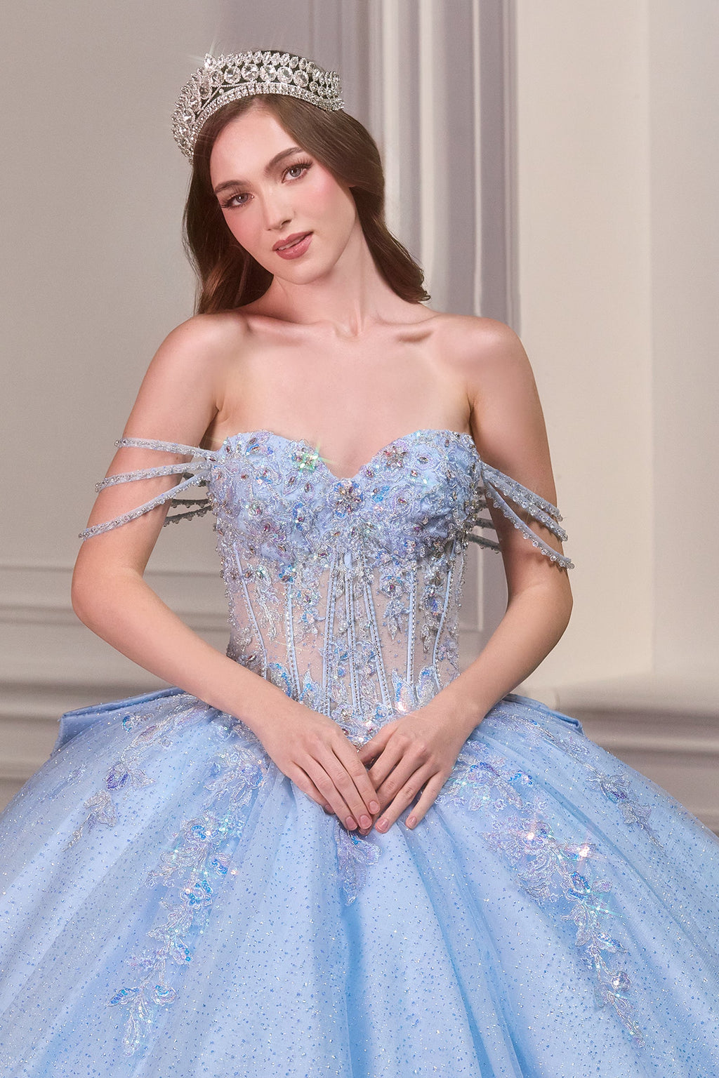 Off Shoulder Corset Ball Gown