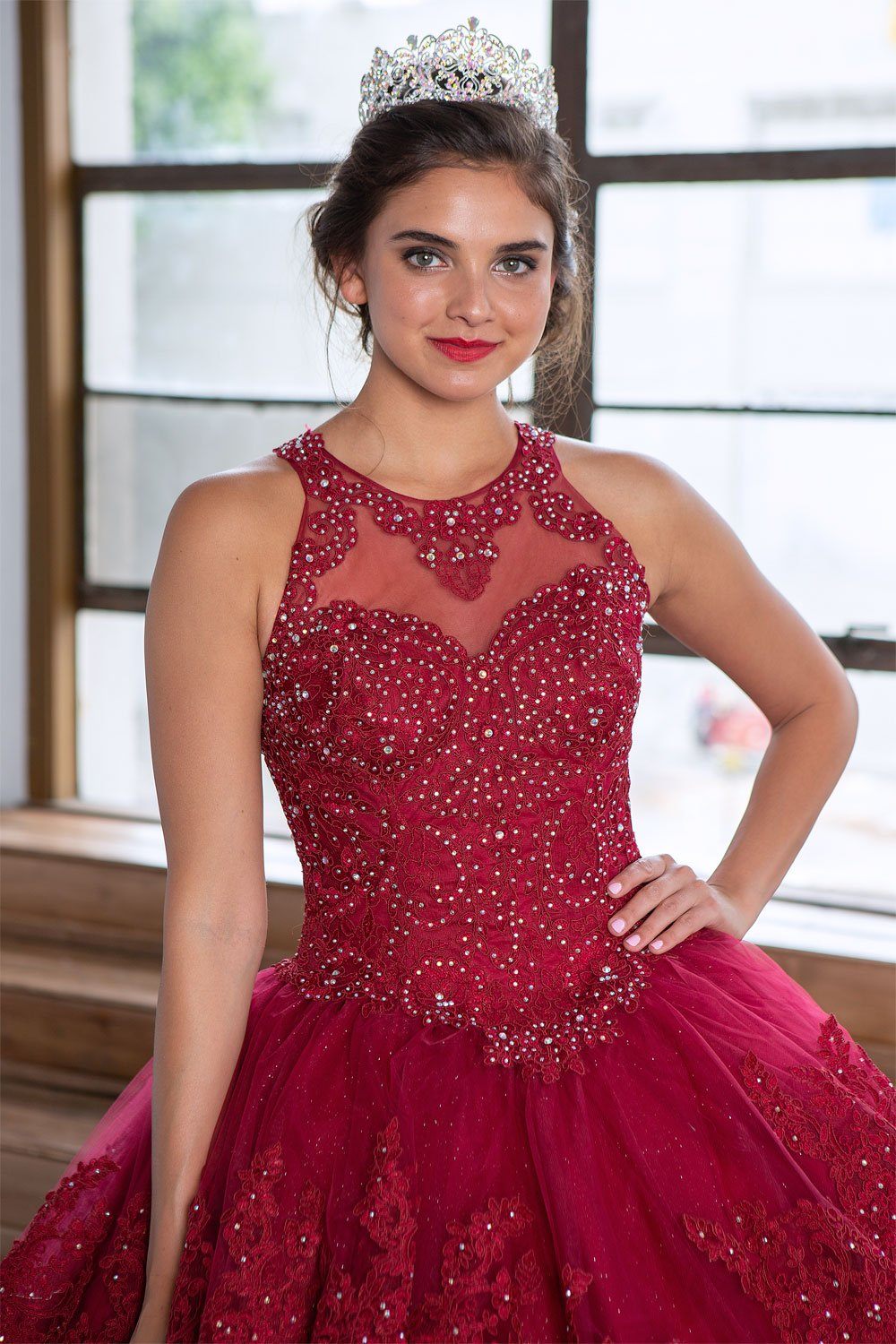 Lace Applique Quinceanera Dress by Calla KY-75208